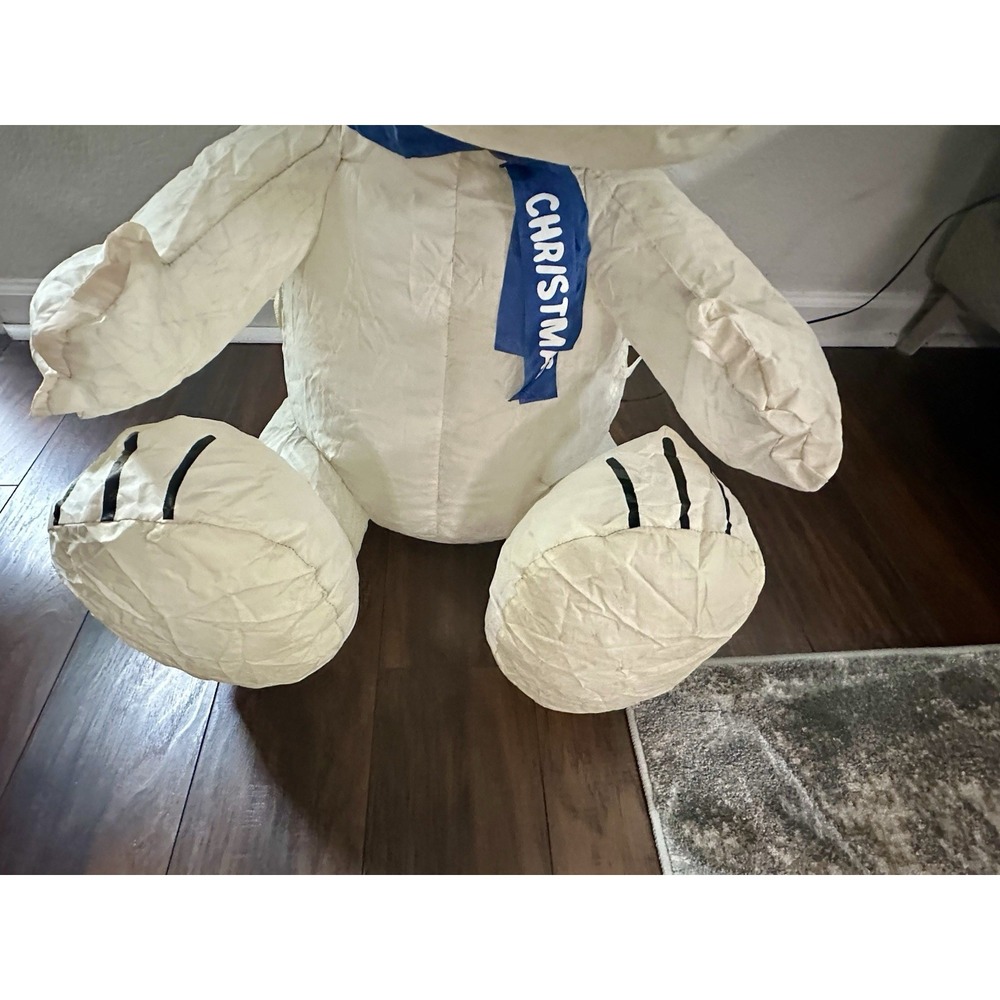 Rare Gemmy 3 Ft Snoopy Peanuts Airblown Inflatable W/ Blue Scarf & Hat Christmas - Picture 2 of 16